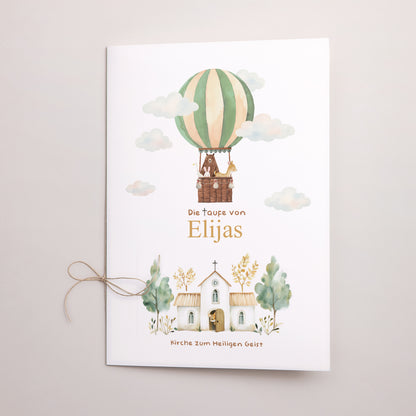 Kirchenheft Taufe Doppelflügel Taufe und Heißluftballon foto N° 1
