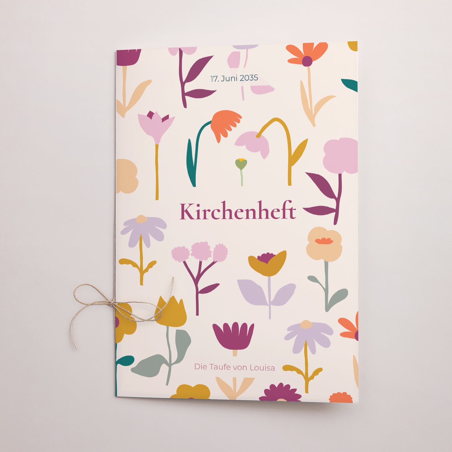 Kirchenheft Taufe Doppelflügel Knospen der Freude foto N° 1