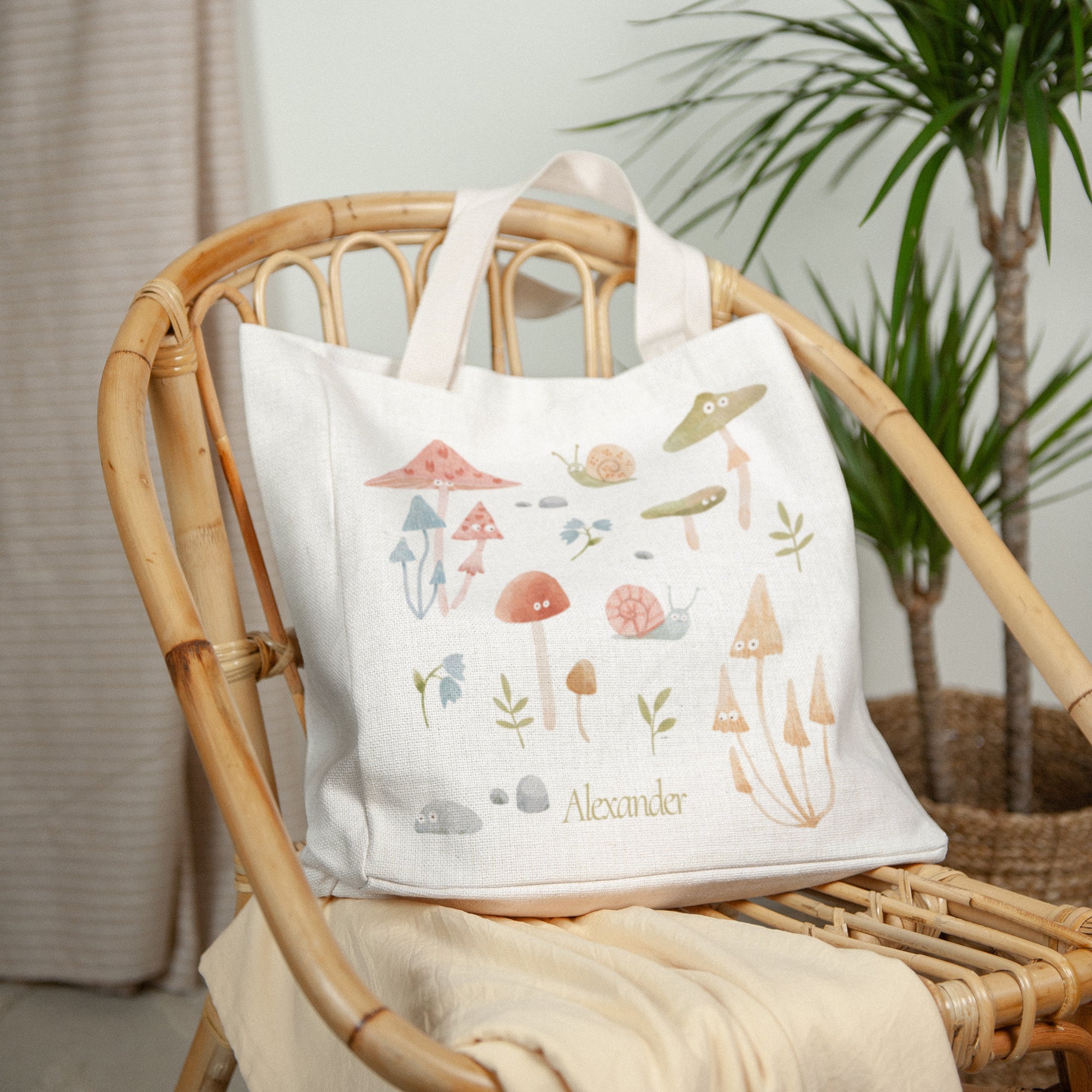 Tote bag Geburt Tragehenkel Die kleine Welt des Waldes foto N° 2
