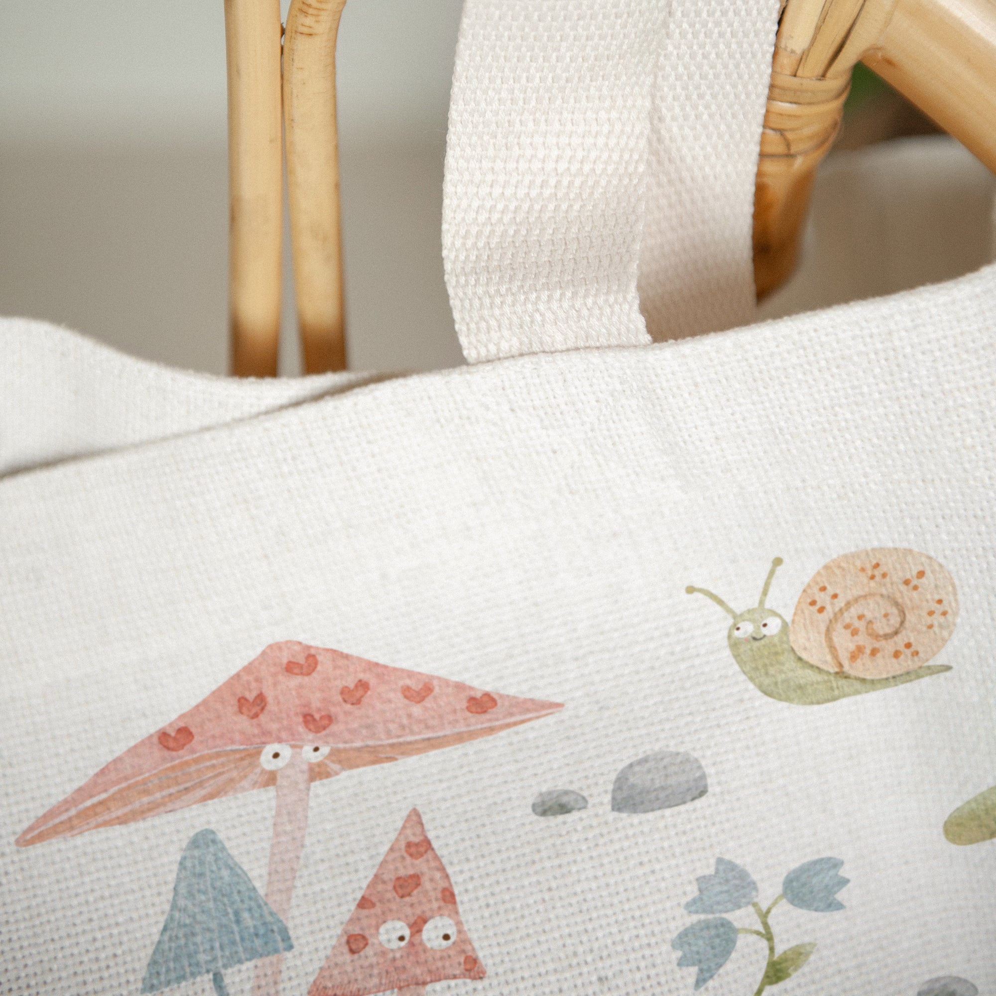 Tote bag Geburt Tragehenkel Die kleine Welt des Waldes foto N° 3