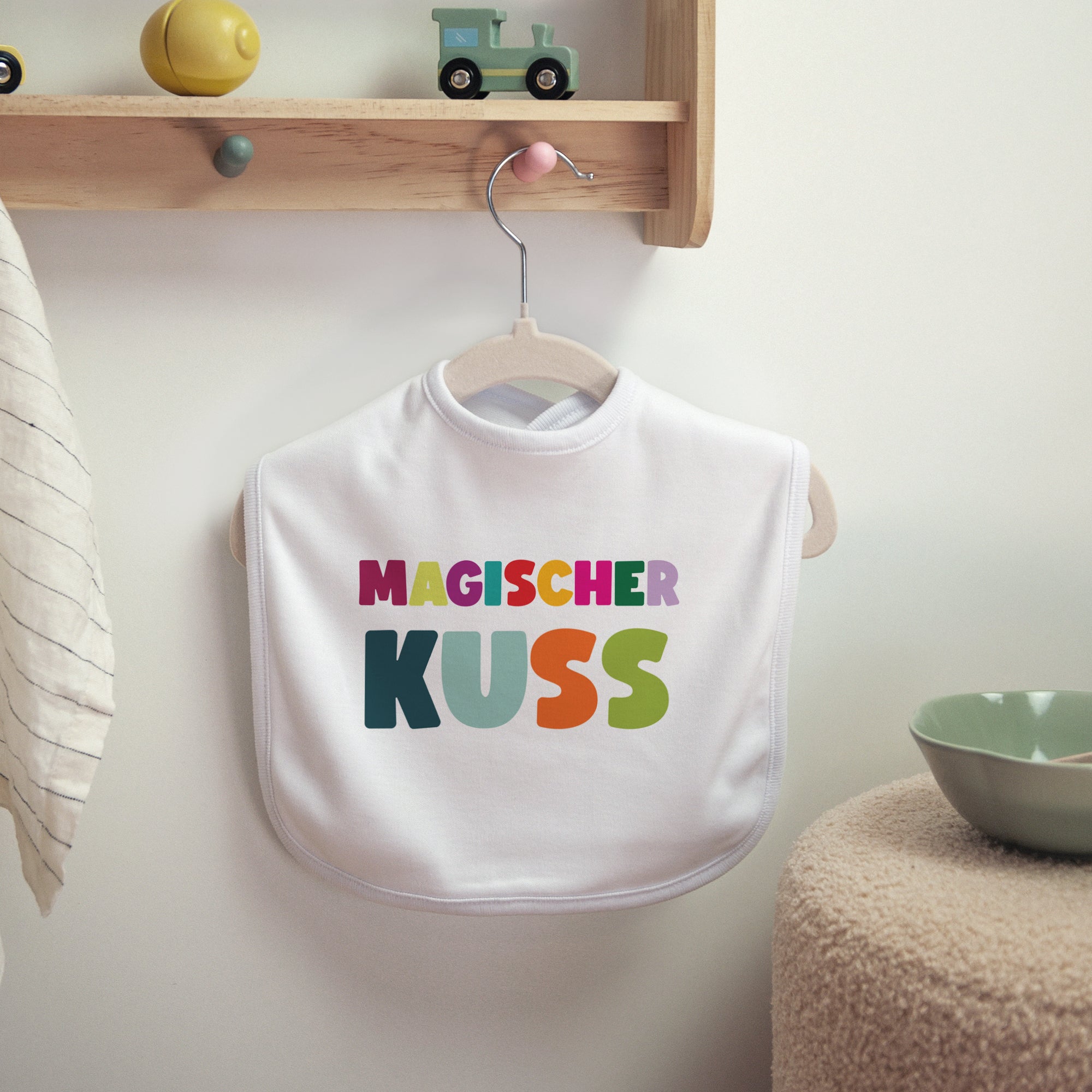 Kinderlätzchen Objekte Stoff Magischer Kuss foto N° 2