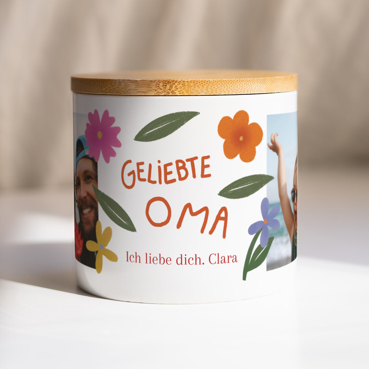 Keramiktopf Objekte 48 cl Oma in Gold foto N° 1