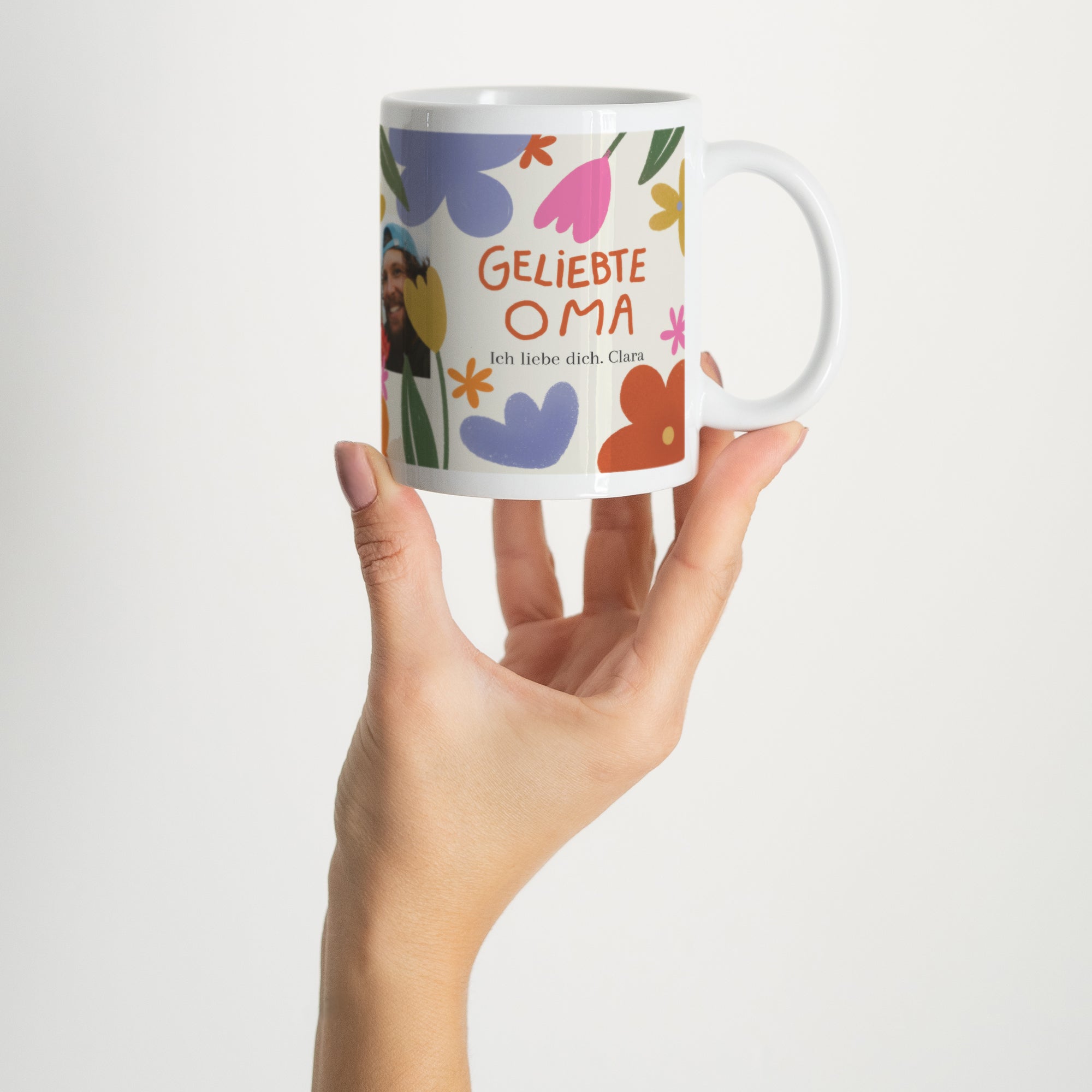 Tasse Objekte Weiß Oma in Gold foto N° 2