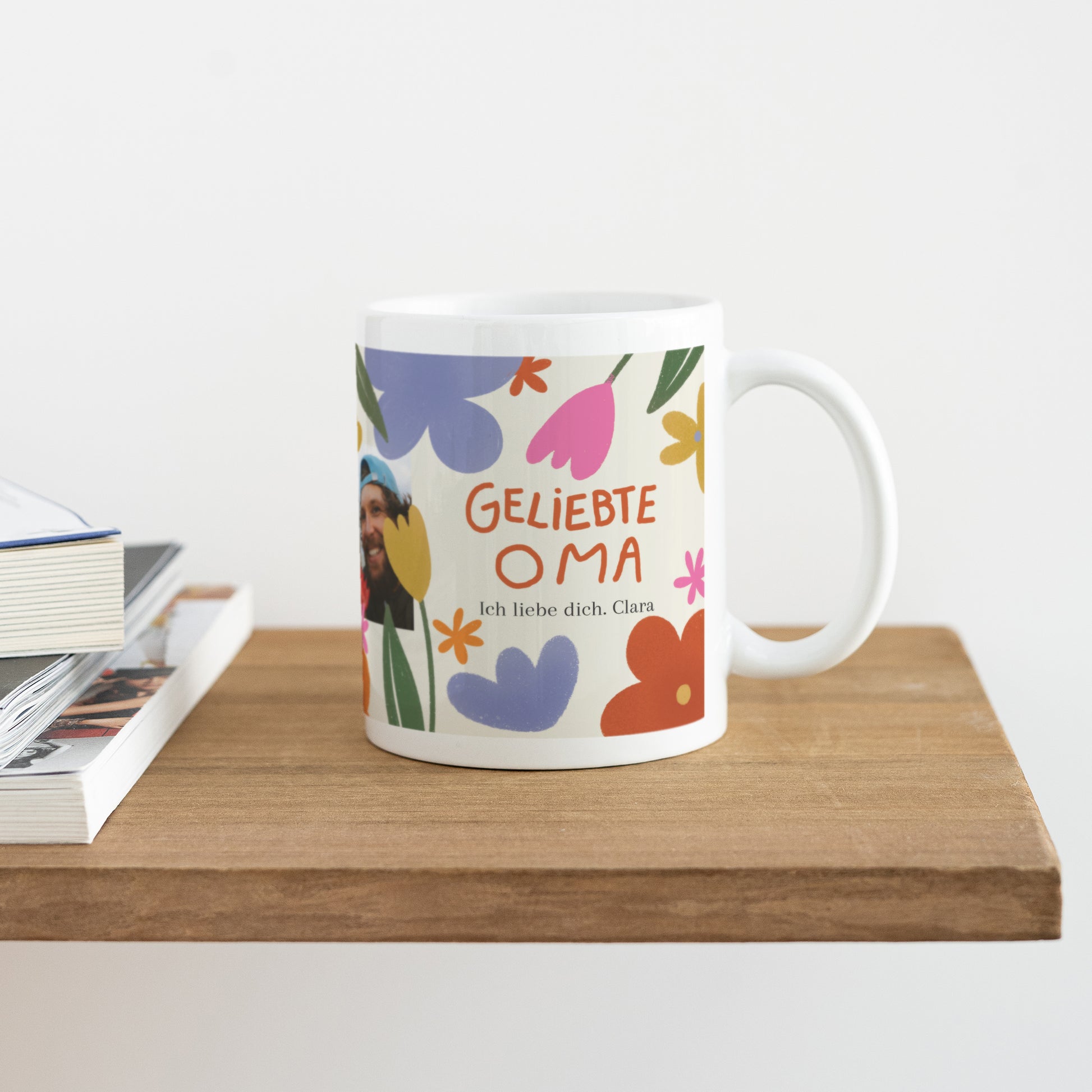 Tasse Objekte Weiß Oma in Gold foto N° 4