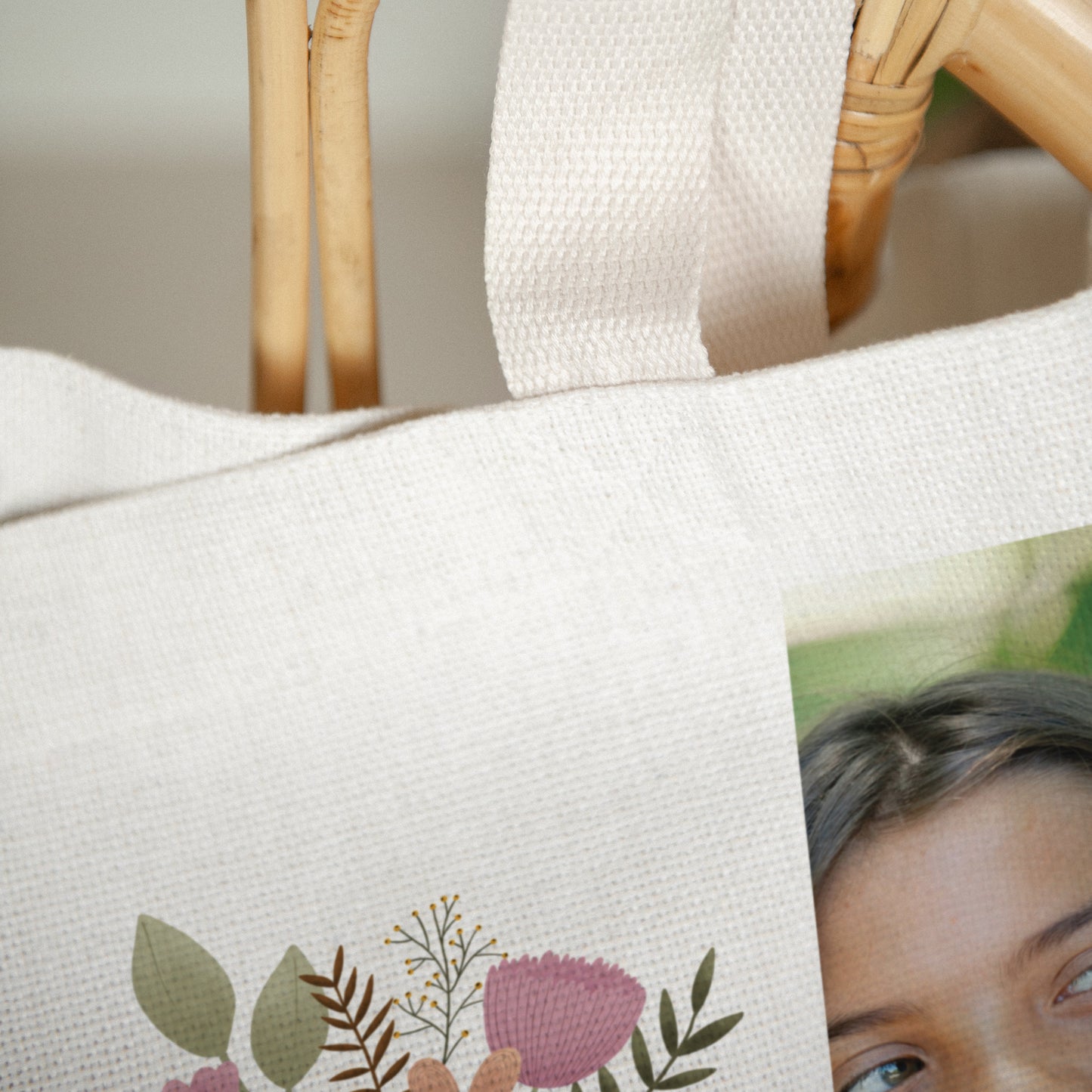 Tote bag Objekte Tragehenkel Großmutter fürs Leben foto N° 3