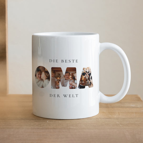 Tasse Objekte Weiß Oma ist Spitze foto