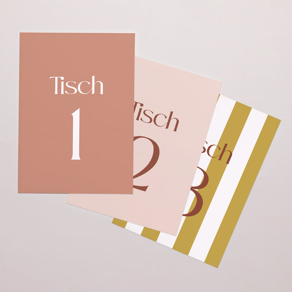 Tischnummern Hochzeit Rechteck Vereinte Linien foto