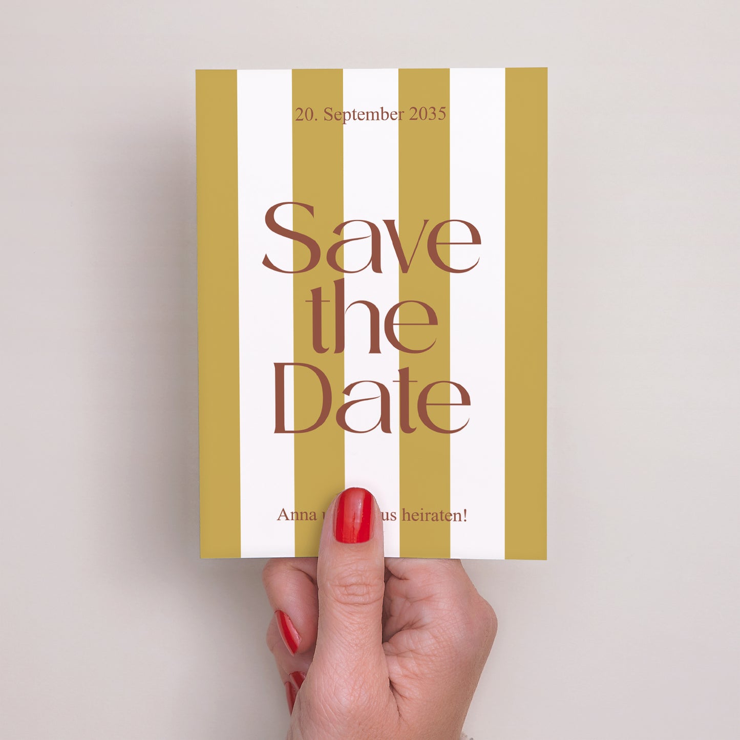Save the date Karte Hochzeit Porträt Vereinte Linien foto N° 2