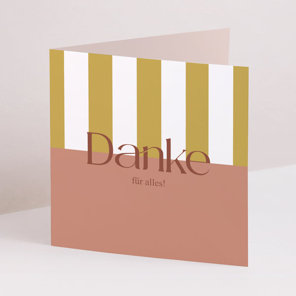 Dankeskarte Hochzeit Doppelflügelfenster Vereinte Linien foto