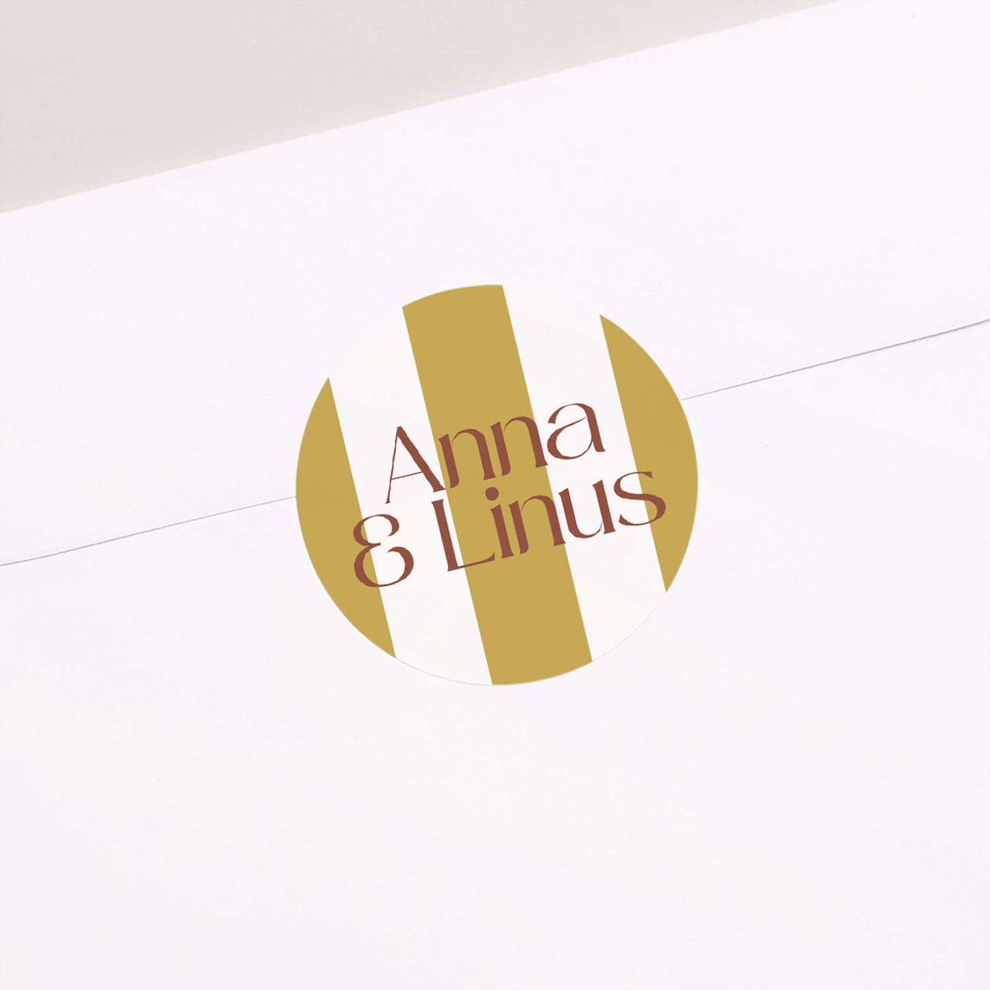 Sticker Hochzeit Rund Vereinte Linien foto N° 2