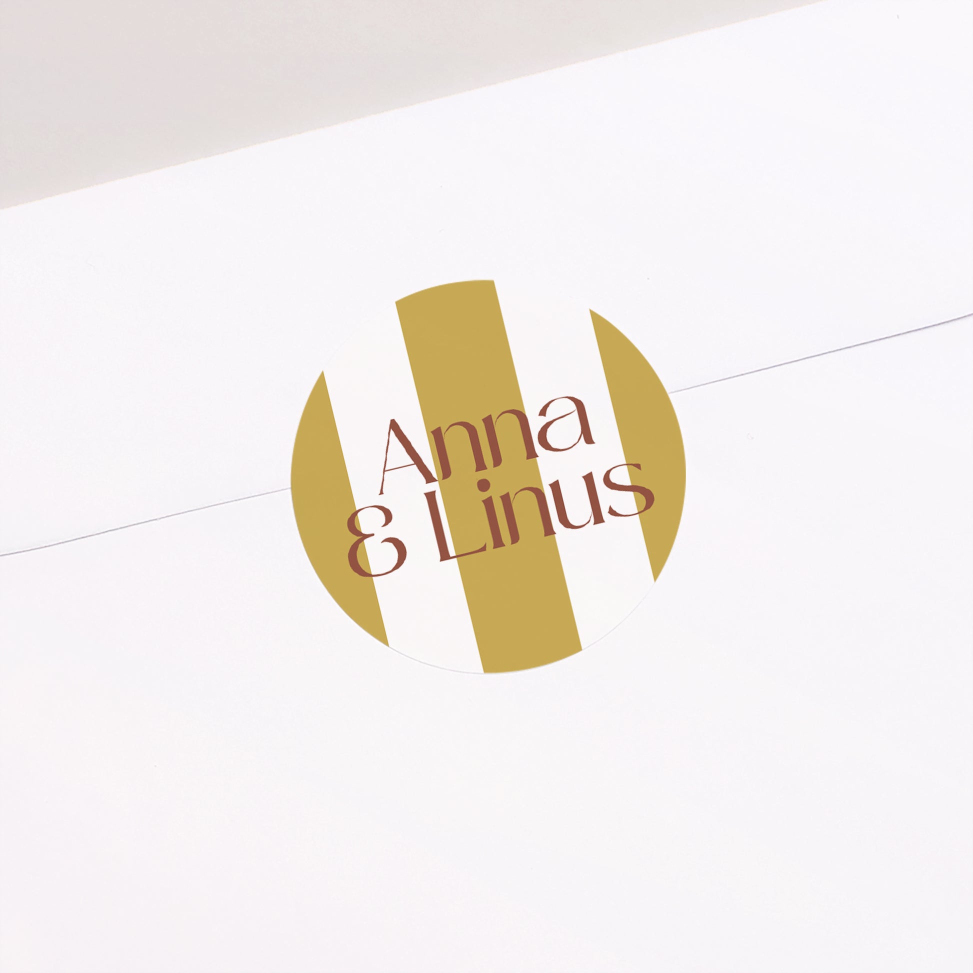 Sticker Hochzeit Rund Vereinte Linien foto N° 2