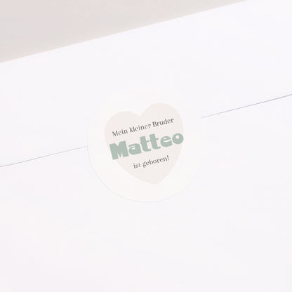 Sticker Geburt Rund Wo es beginnt. foto N° 2