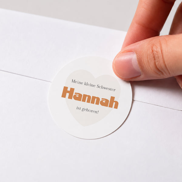 Sticker Geburt Rund Mein Held, mein Bruder foto