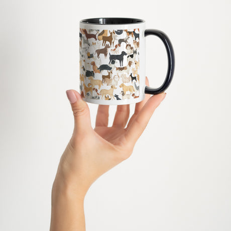 Tasse Objekte Schwarz Hundeparty