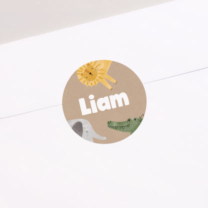 Sticker Geburt Rund Wildes Erwachen foto N° 2