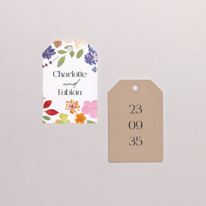 Geschenkbox Hochzeit Ball mit Wimpel-Etikett Liebesherbarium foto N° 4