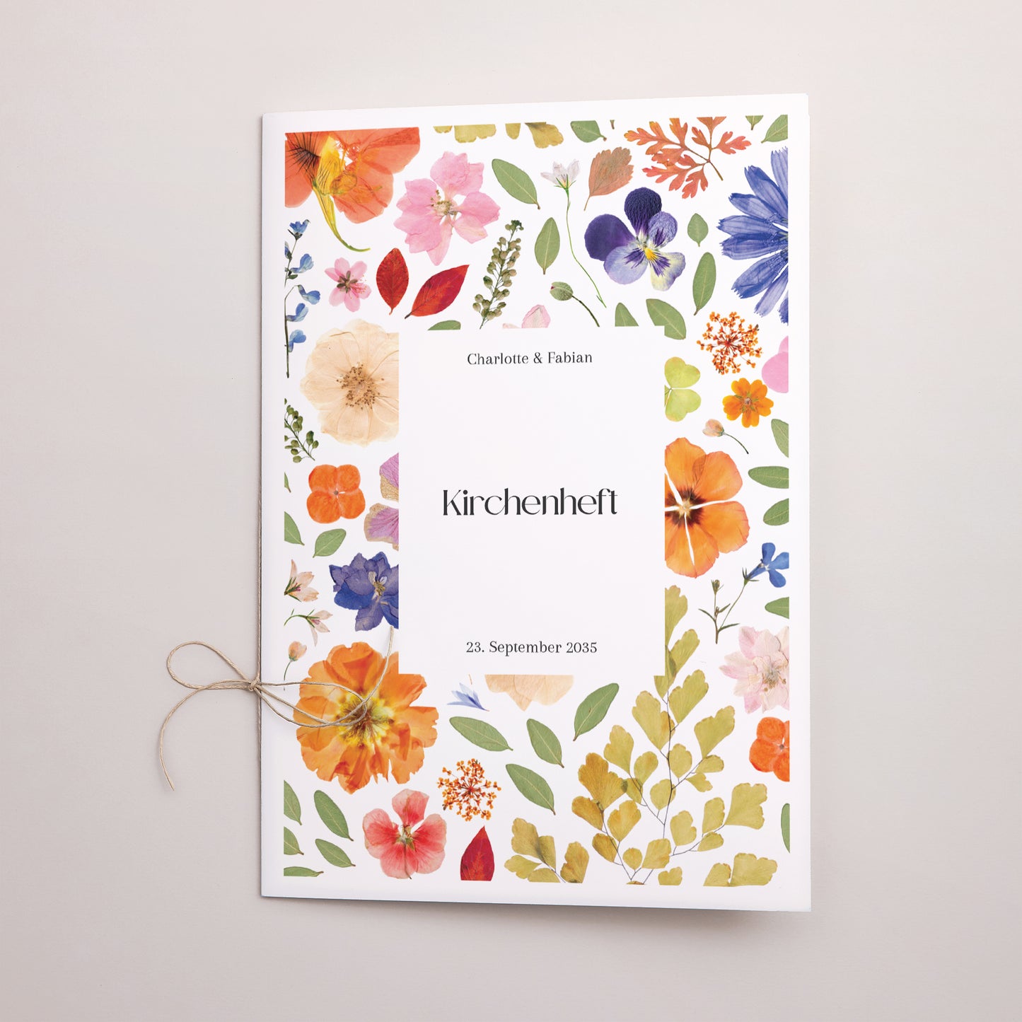 Kirchenheft Hochzeit Doppelflügel Liebesherbarium foto N° 1