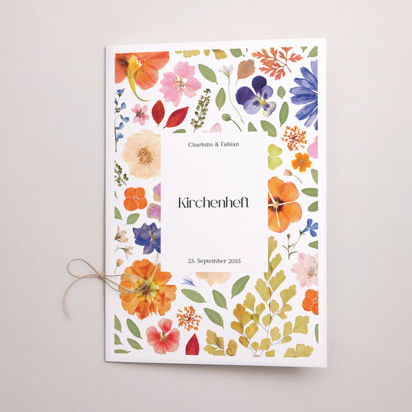 Kirchenheft Hochzeit Doppelflügel Liebesherbarium foto