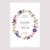 Begrüßungstafel Hochzeit Porträt 60 x 90 cm Blumenrunde foto N° 2