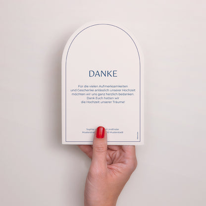 Dankeskarte Hochzeit Arche Faubourg Saint-Honoré foto N° 3