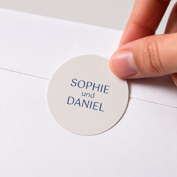 Sticker Hochzeit Rund Faubourg Saint-Honoré foto