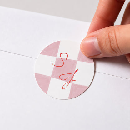 Sticker Hochzeit Rund Ein Hauch von Fantasie foto N° 1