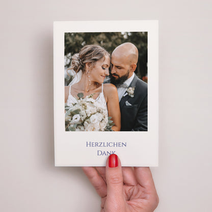 Dankeskarte Hochzeit Versprechen des Azur foto N° 2