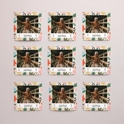 Dankeskarte Taufe Satz von 9, magnetisch. Matisse ganz in Farbe foto N° 3