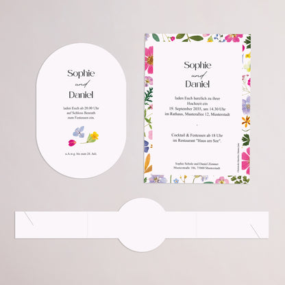 Hochzeitseinladung Banner, 2 Karten Landsymphonie foto N° 4