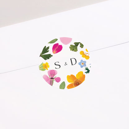 Sticker Hochzeit Rund Landsymphonie foto N° 2