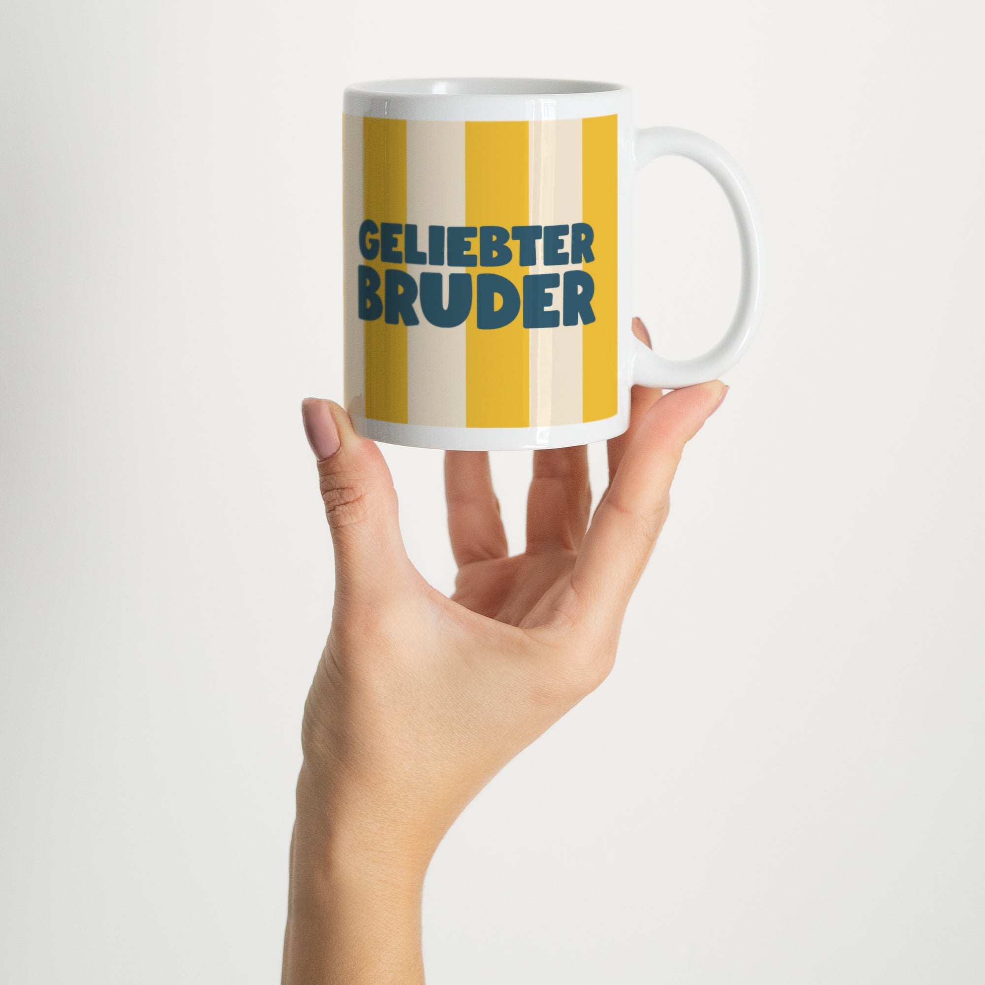 Tasse Objekte Weiß Lieber Bruder foto N° 2
