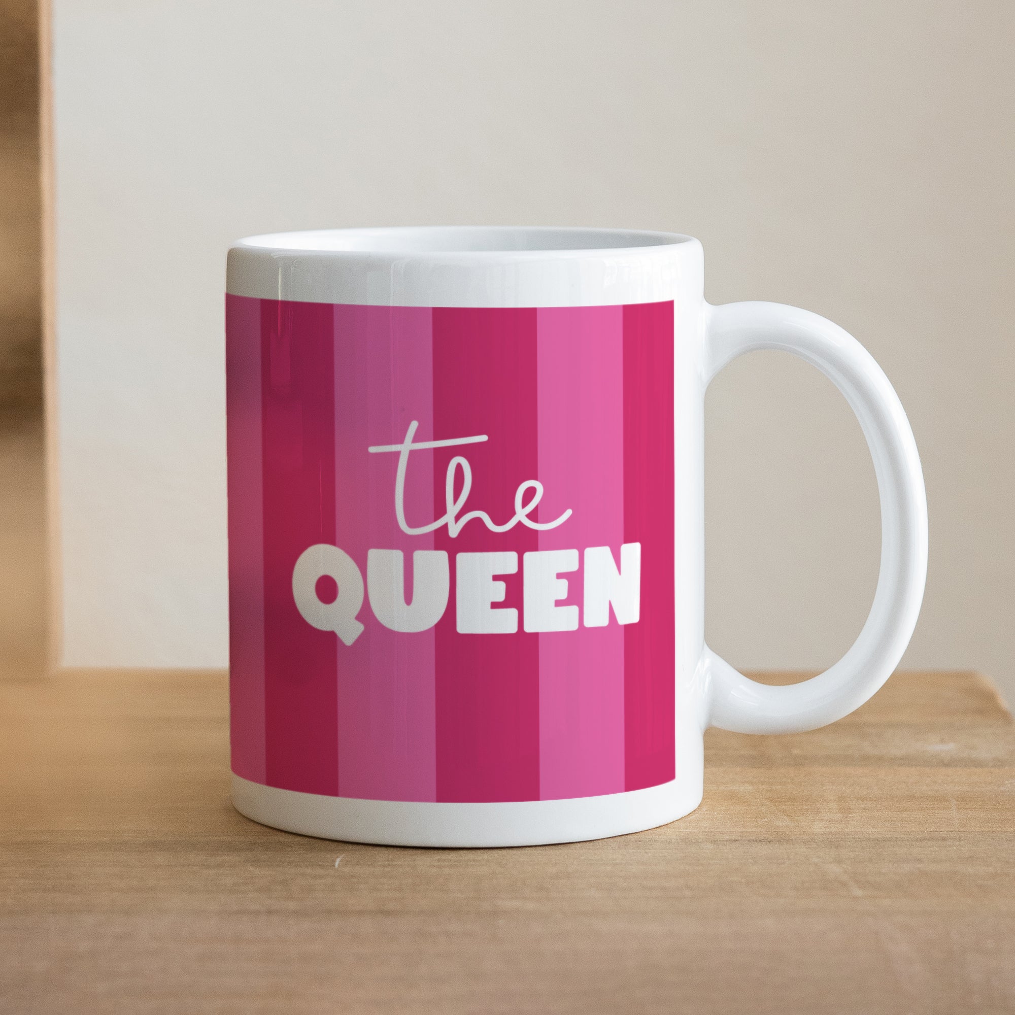 Tasse Objekte Weiß Die Pinke Königin foto N° 1