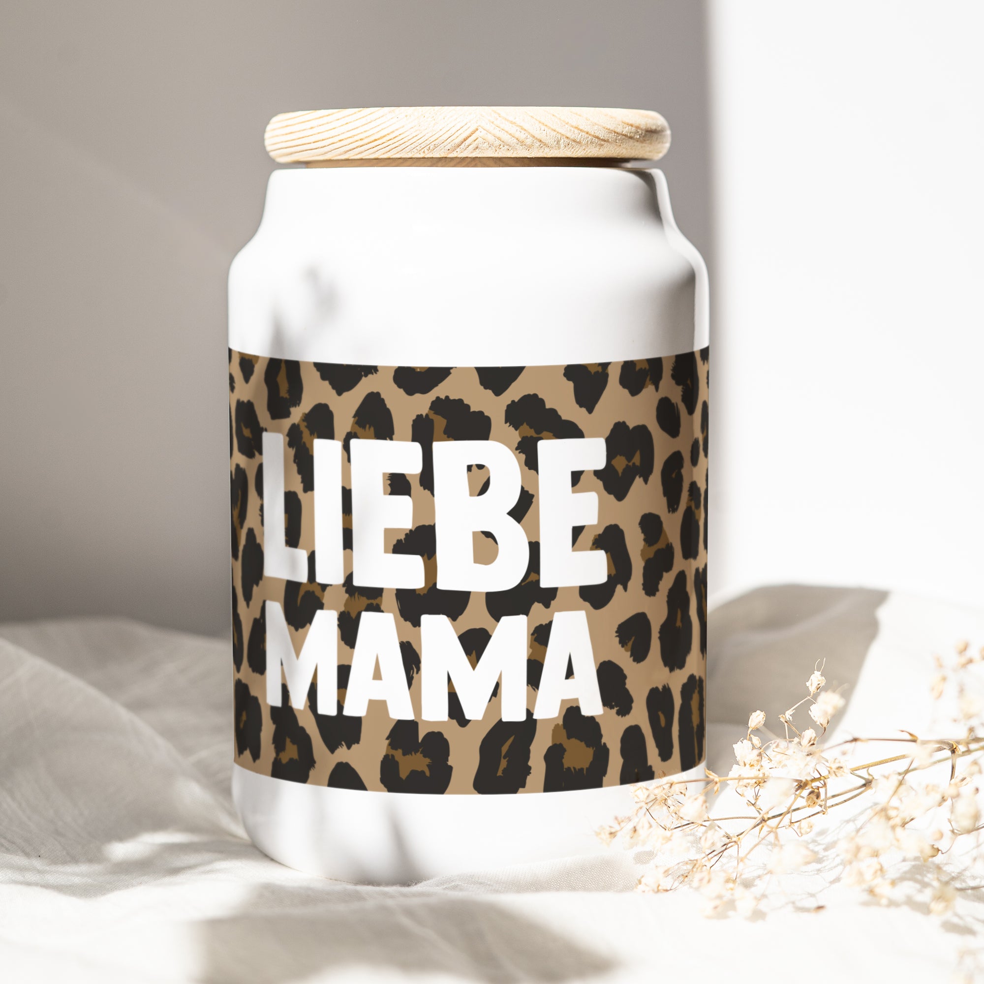 Keramiktopf Objekte 65 cl Mama der Liebe Leopard foto N° 1