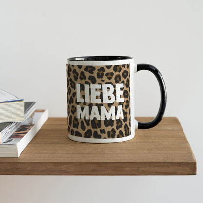 Tasse Objekte Schwarz Mama der Liebe Leopard foto N° 4