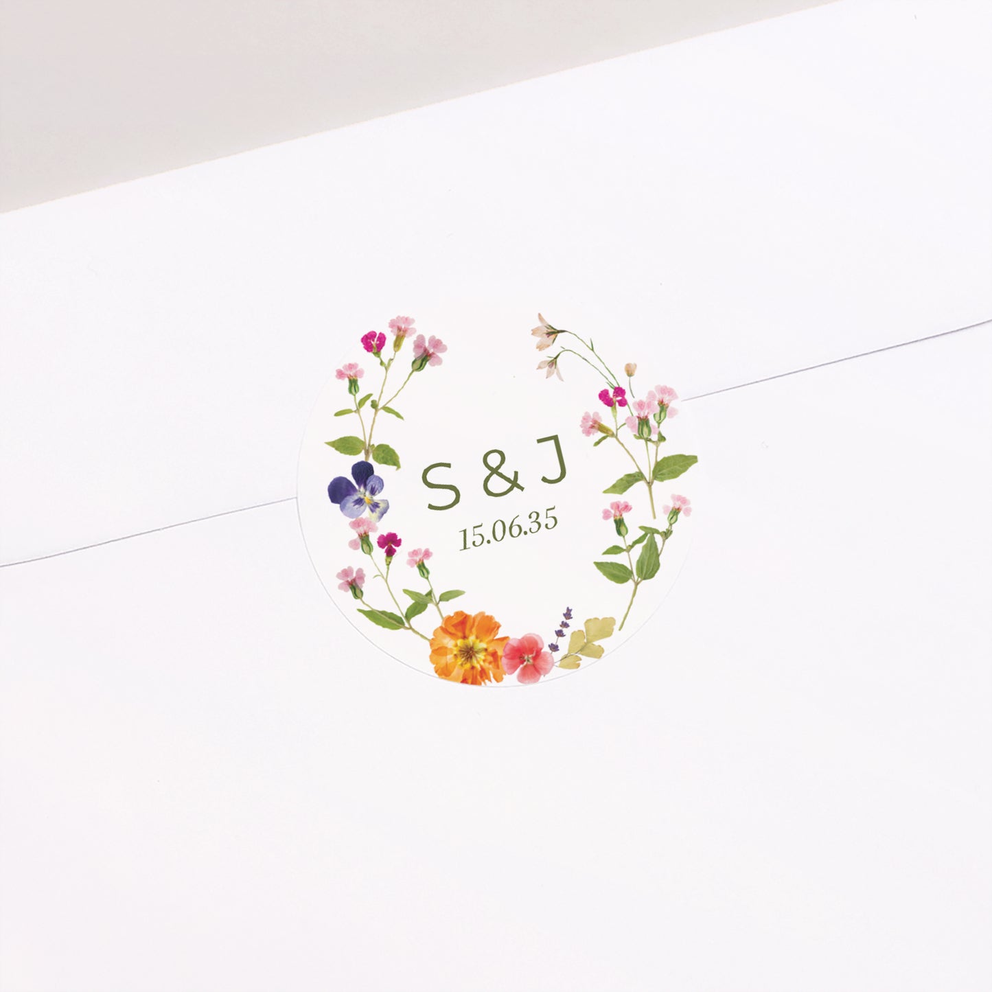 Sticker Hochzeit Rund Süße Ernte foto N° 2