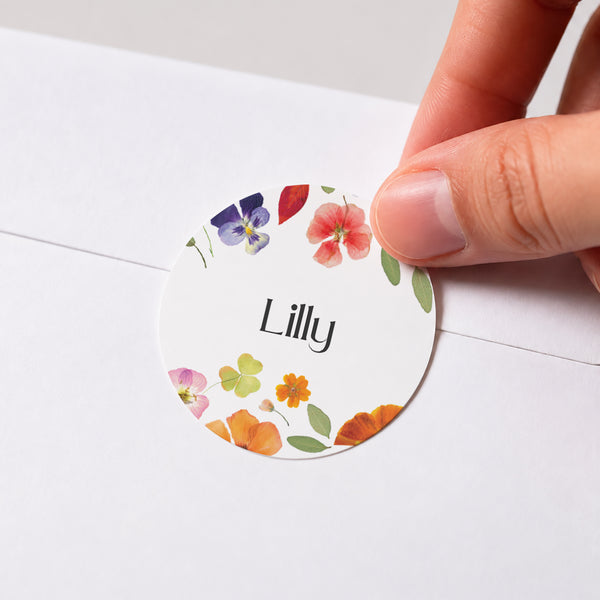 Sticker Geburt Rund Das Verzauberte Herbarium foto