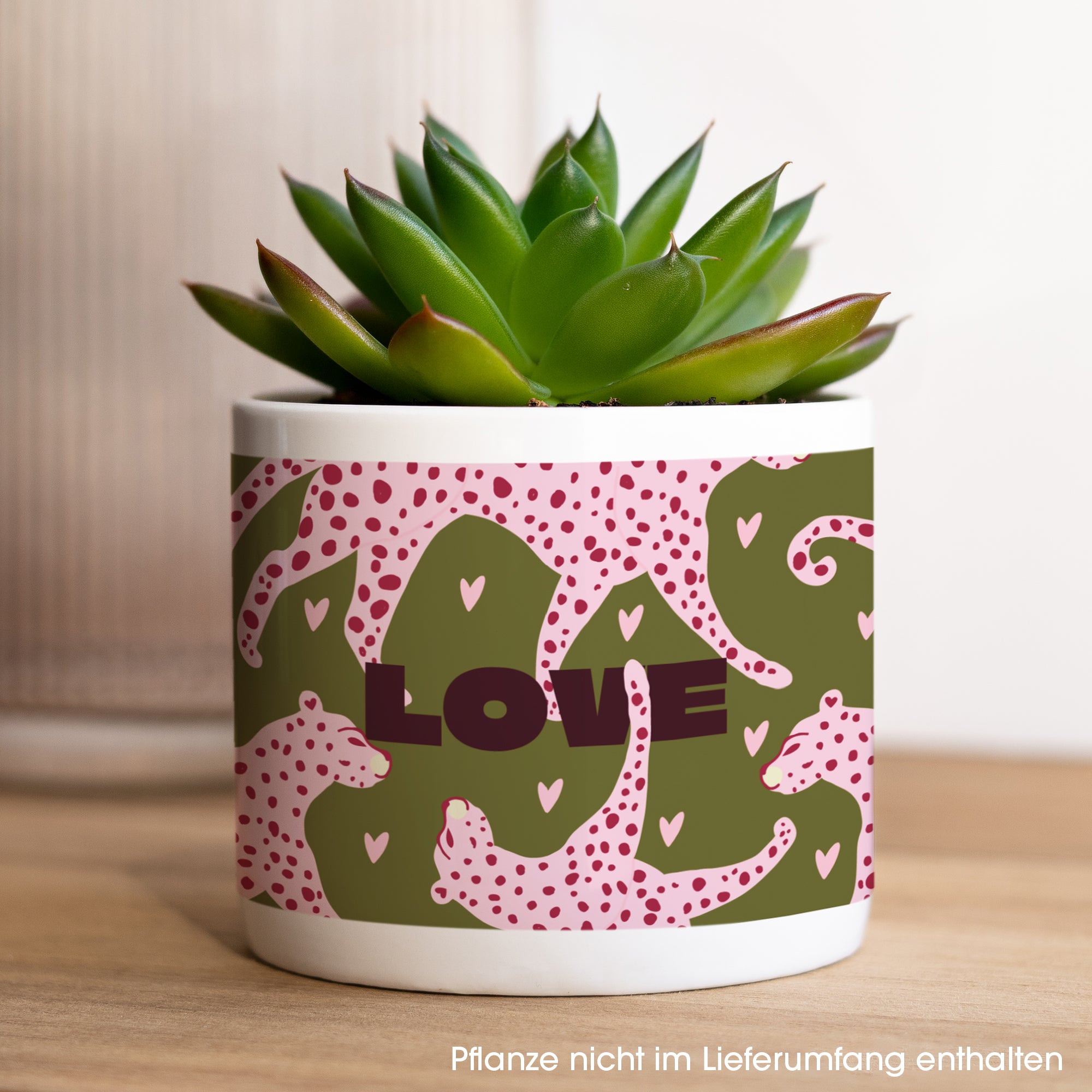 Blumentopf Objekte 48 cl Leopard Liebe foto N° 1