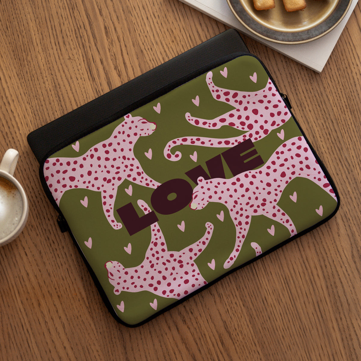 Laptophülle Objekte 15 Zoll Leopard Liebe foto N° 3