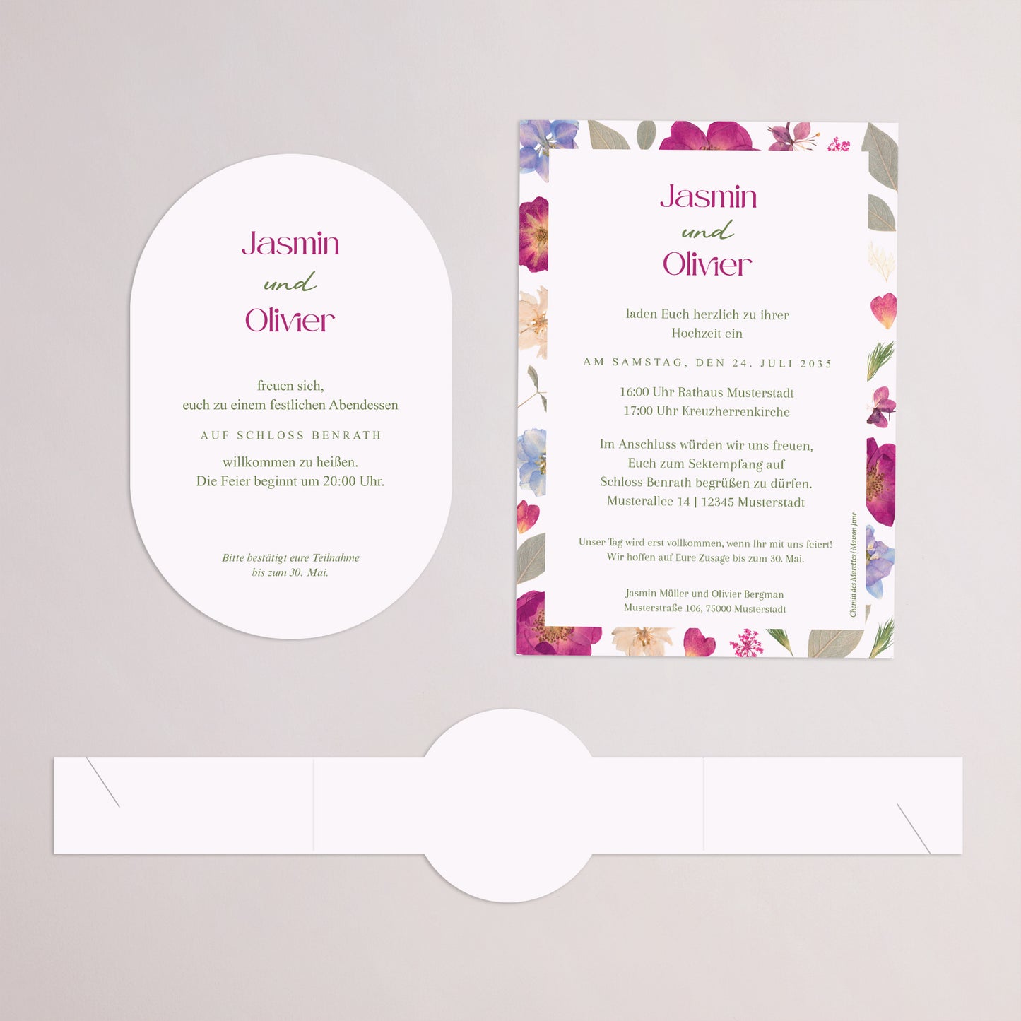Hochzeitseinladung Banner, 2 Karten Sommerpoesie foto N° 4
