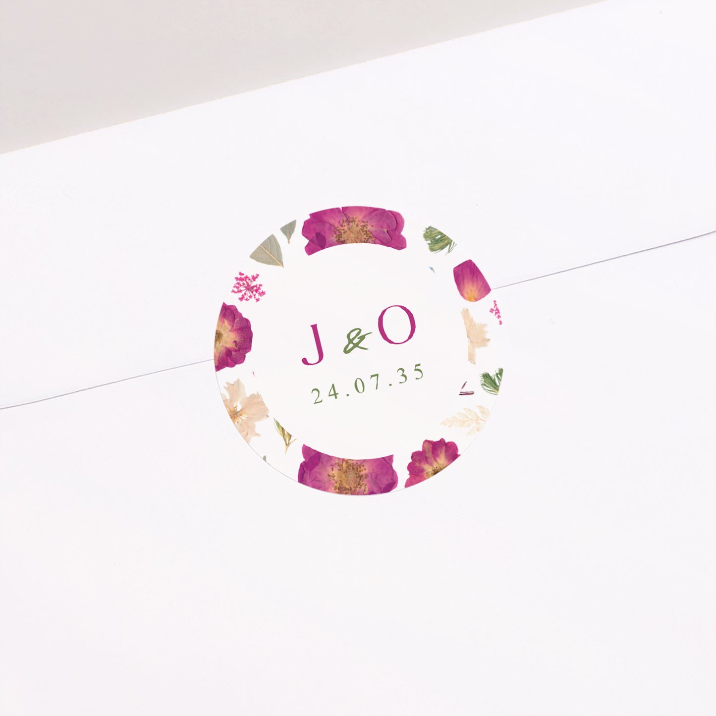 Sticker Hochzeit Rund Sommerpoesie foto N° 2