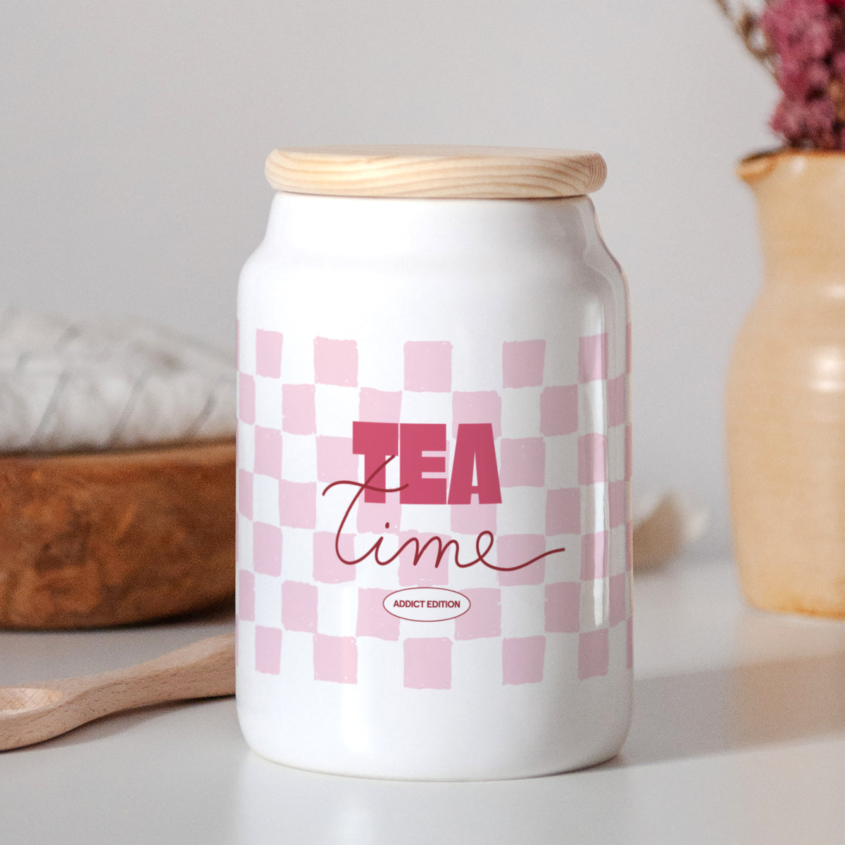 Keramiktopf 65 cl Tea Time Addict foto N° 2