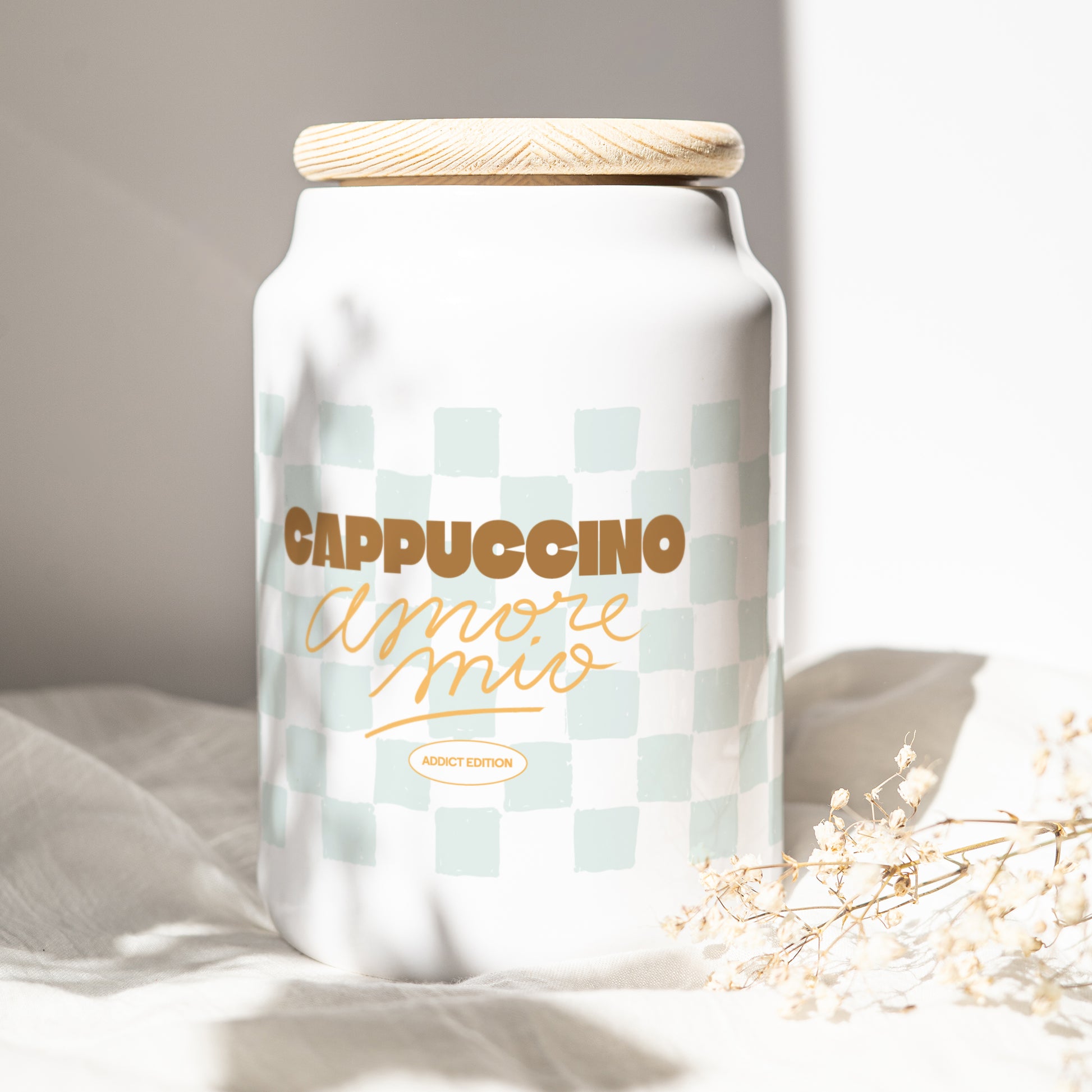 Keramiktopf Objekte 65 cl Cappuccino-Süchtiger foto N° 1