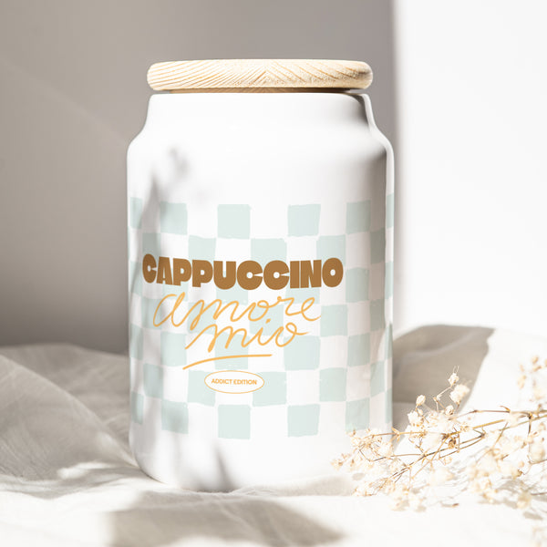 Keramiktopf Objekte 65 cl Cappuccino-Süchtiger foto