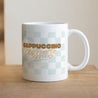 Tasse Objekte Weiß Cappuccino-Süchtiger foto N° 1