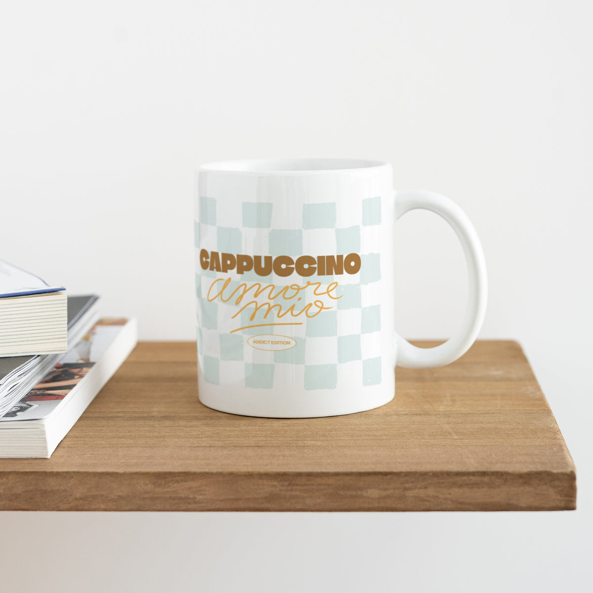 Tasse Objekte Weiß Cappuccino-Süchtiger foto N° 4