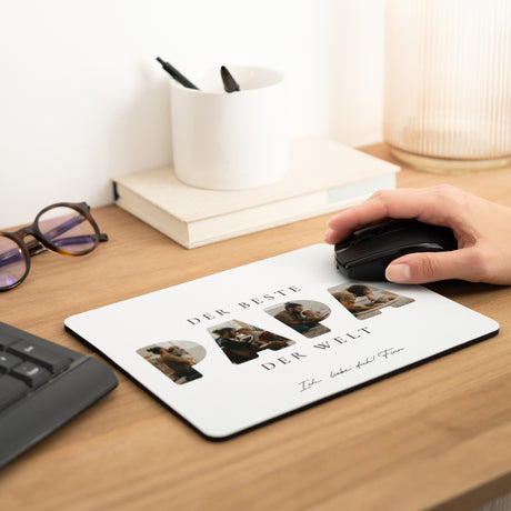 Mousepad Objekte Rechteck Papa in Erinnerungen