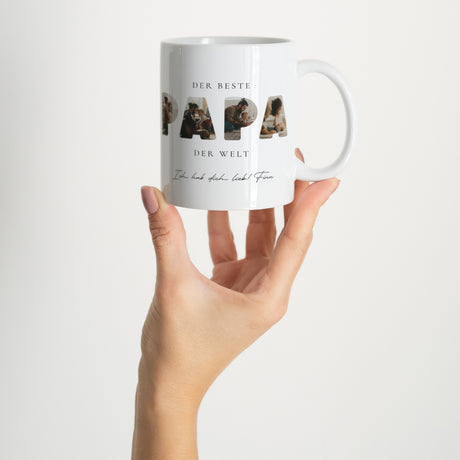 Tasse Objekte Weiß Papa in Erinnerungen