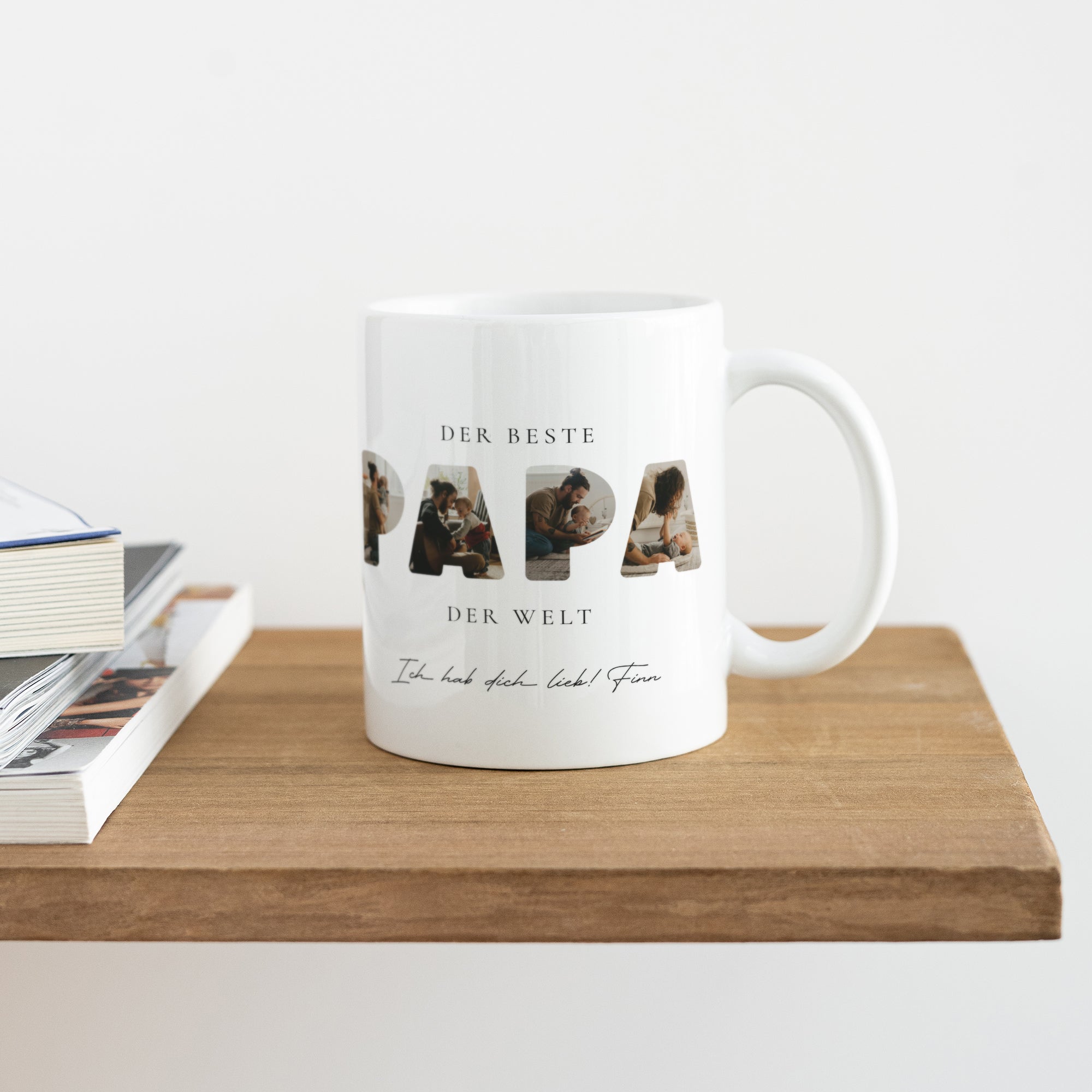 Tasse Objekte Weiß Papa in Erinnerungen foto N° 4