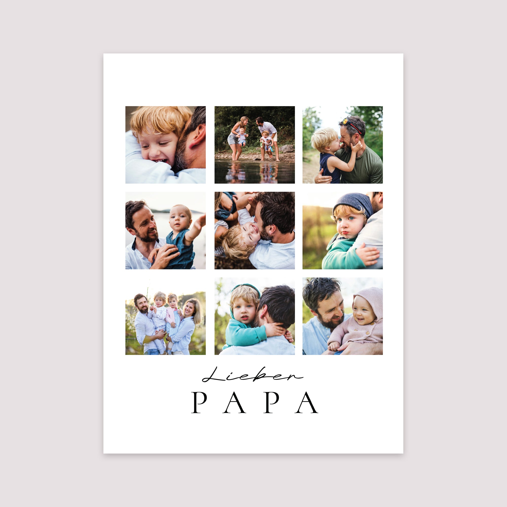 Poster Objekte Porträt Papa der Ausnahme foto N° 2
