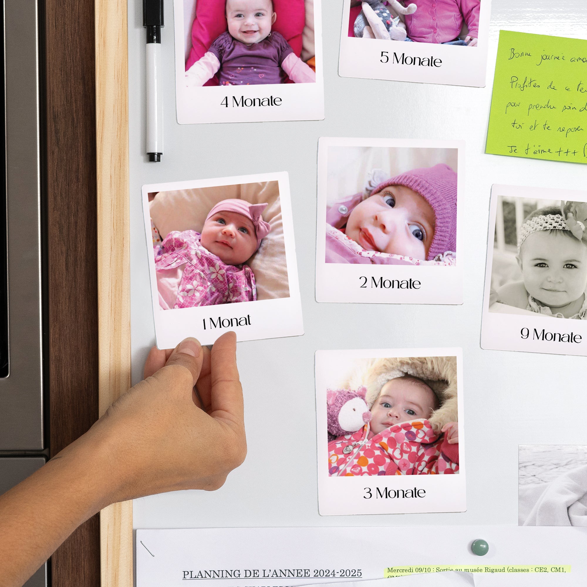 Fotoabzug Foto's Pack mit 12, magnetisch Mein erstes Jahr foto N° 2